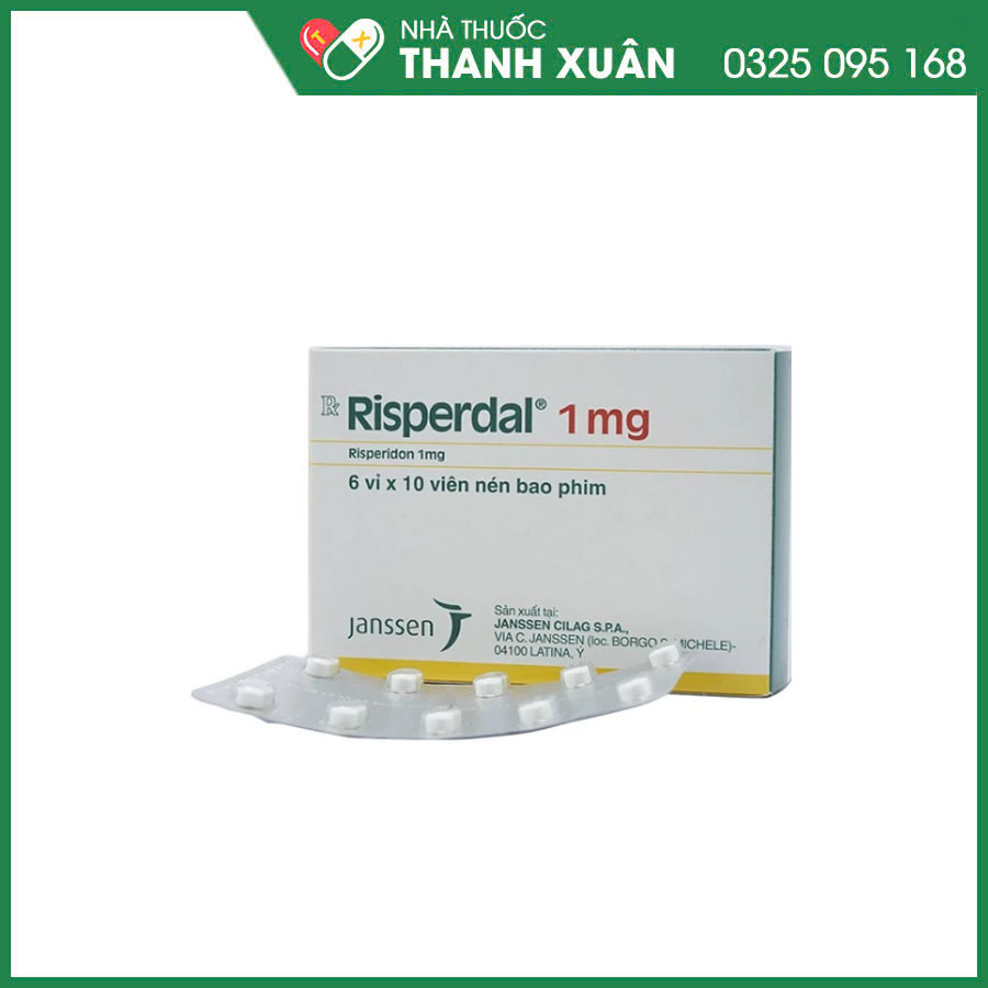 Risperdal 1mg điều trị tâm thần phân liệt, rối loạn lưỡng cực, và kiểm soát kích thích/hành vi gây hấn ở trẻ hoặc người mắc rối loạn phổ tự kỷ